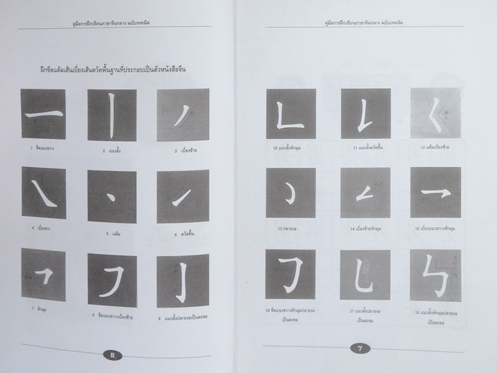 คู่มือการฝึกเขียน ภาษาจีนกลาง ฉบับเทคนิค