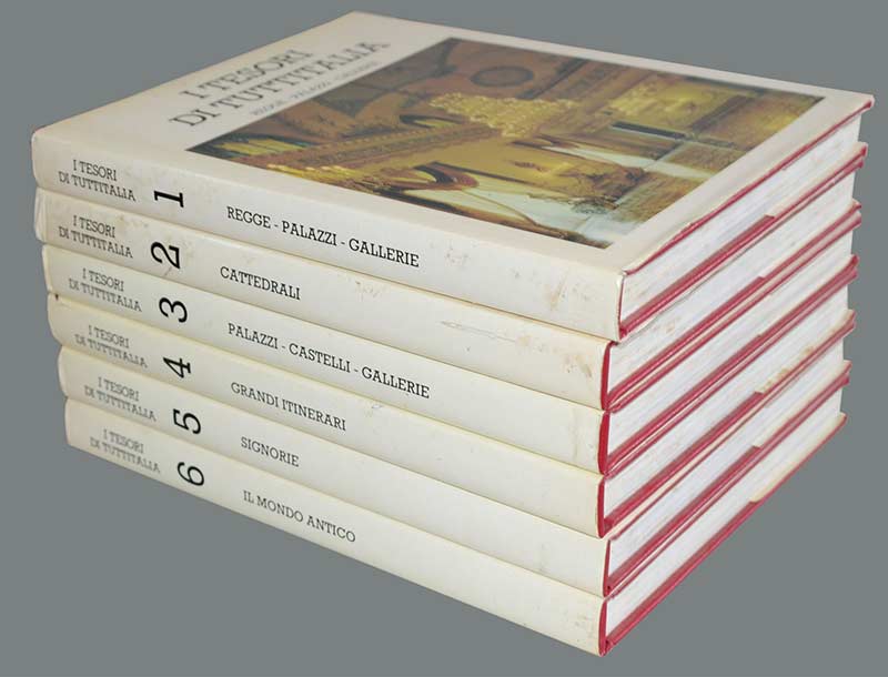 I TESORI DI TUTTITALIA 1 REGGE-PALAZZO-GALLERIE (ชุด 6 เล่ม)