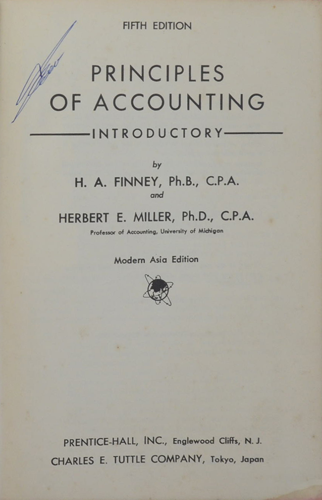 PRINCIPLES OF ACCOUNTING INTRODUCTORY
