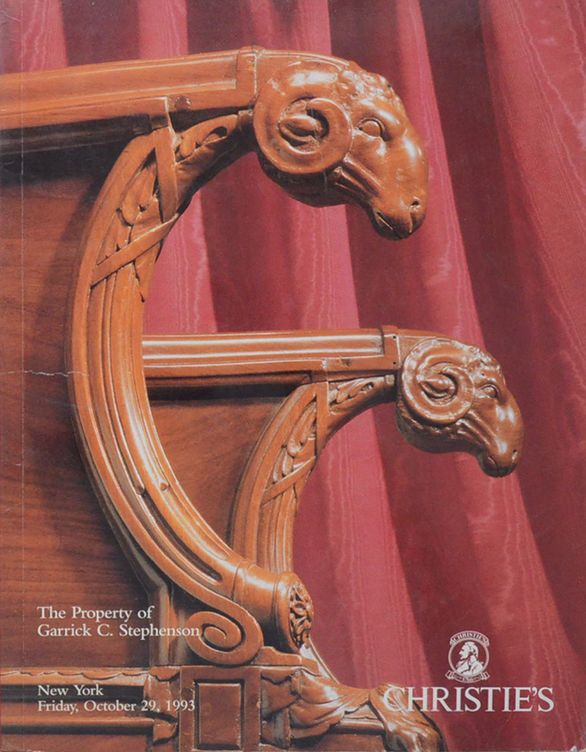 The Property of Garrick C. Stephenson New York Friday, October 29, 1993