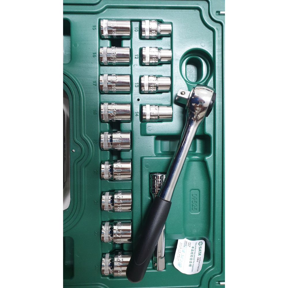 SATA 09525 บ๊อกซ์ชุด 1/2" 15ชิ้น