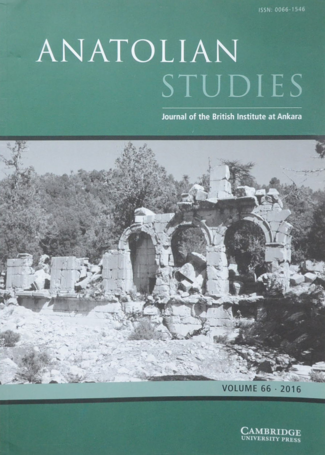 ANATOLIAN STUDIES Volume 66/2016