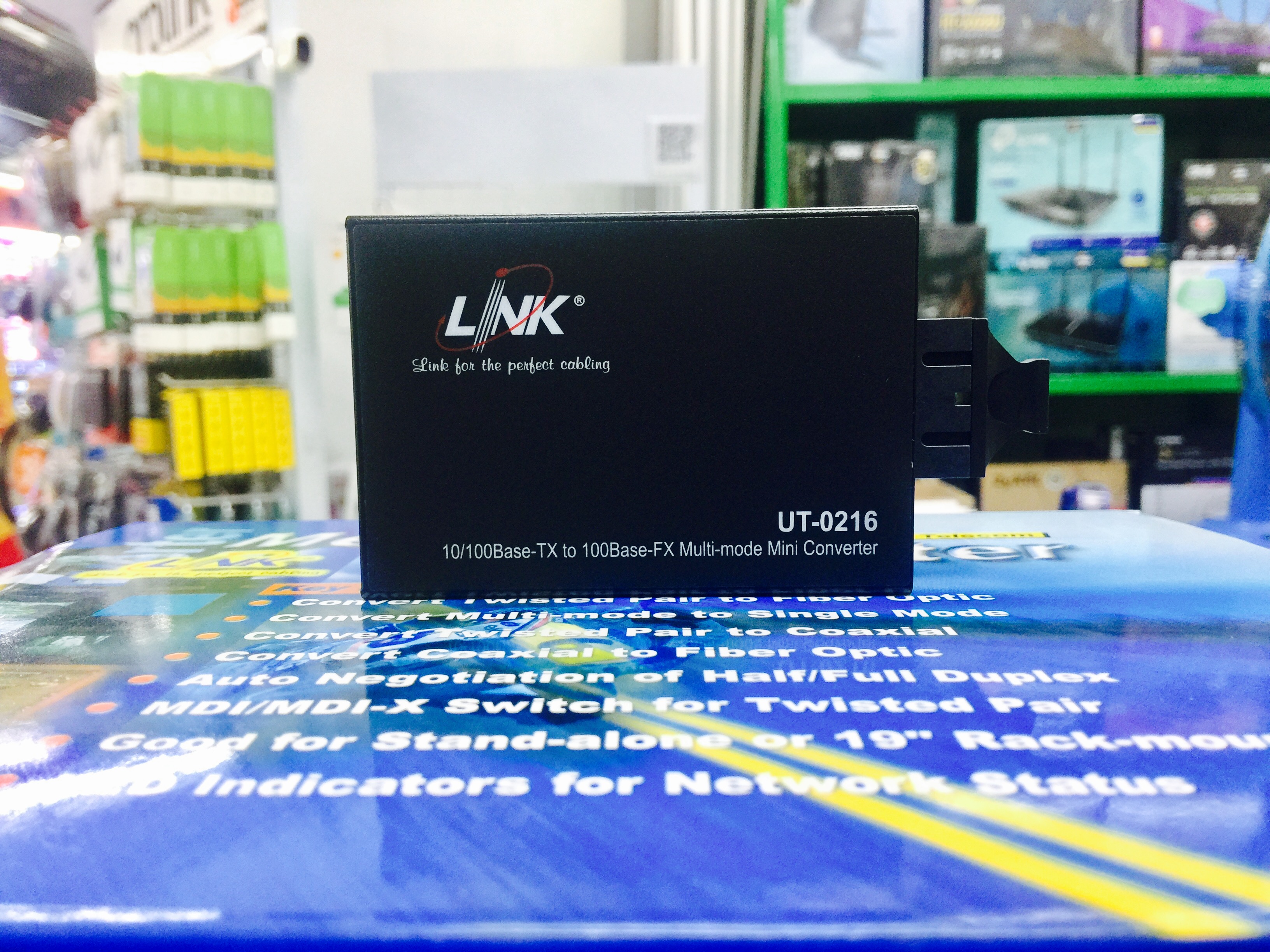 UT-0216 Link RJ45/SC(MM) 10/100 MBPS mini Converter