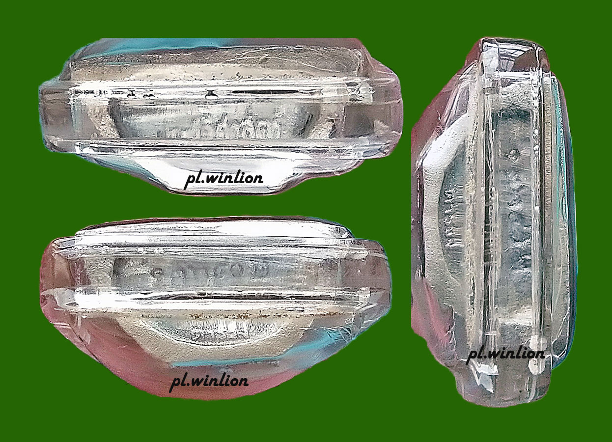 รูปหล่อหลวงพ่อโสธร รุ่น ๘๐ ปี กรมตำรวจ เนื้อเงินพ่นทราย ปี 2538