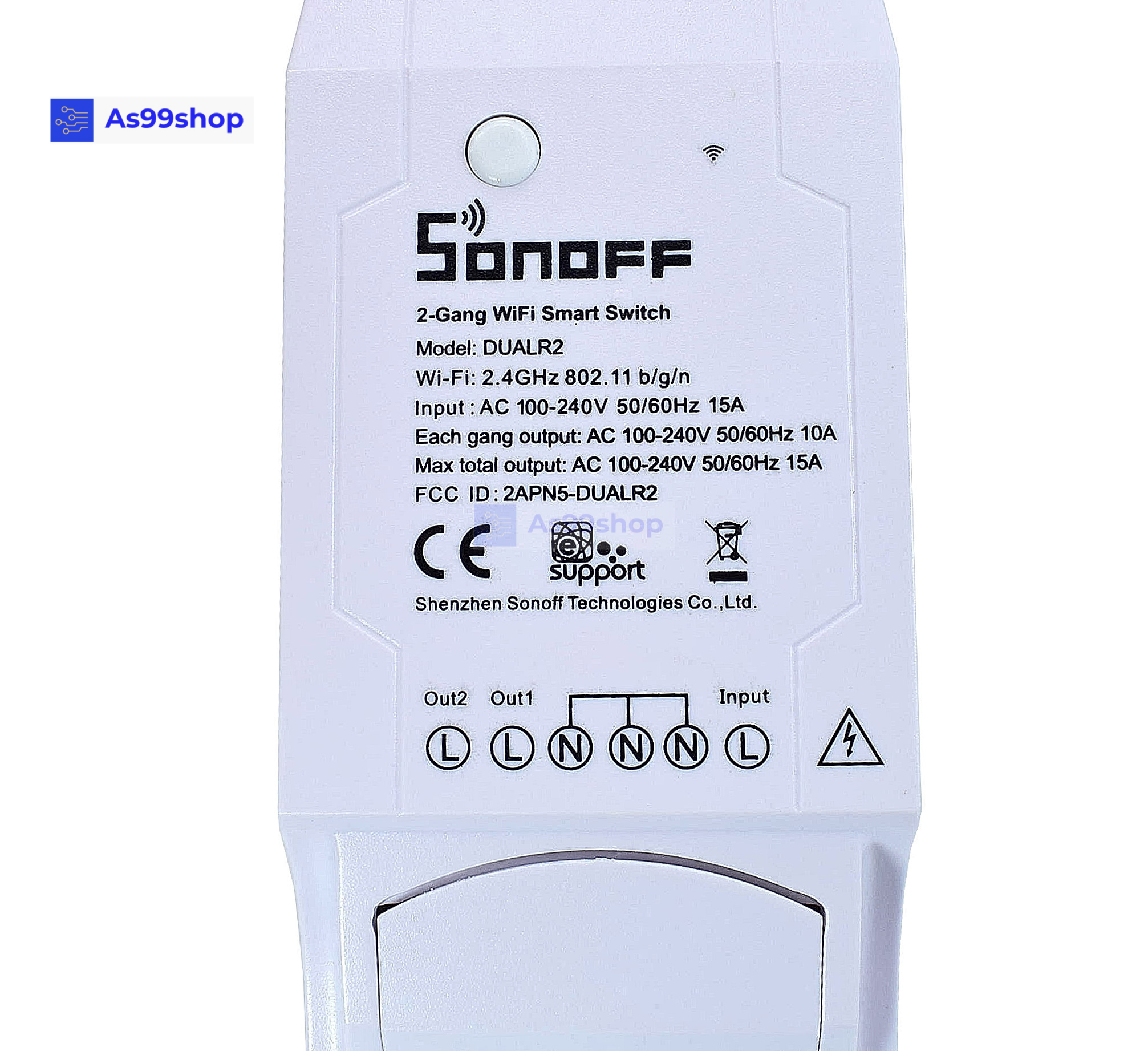 SONOFF® Dual R2 Channel DIY WIFI Wireless