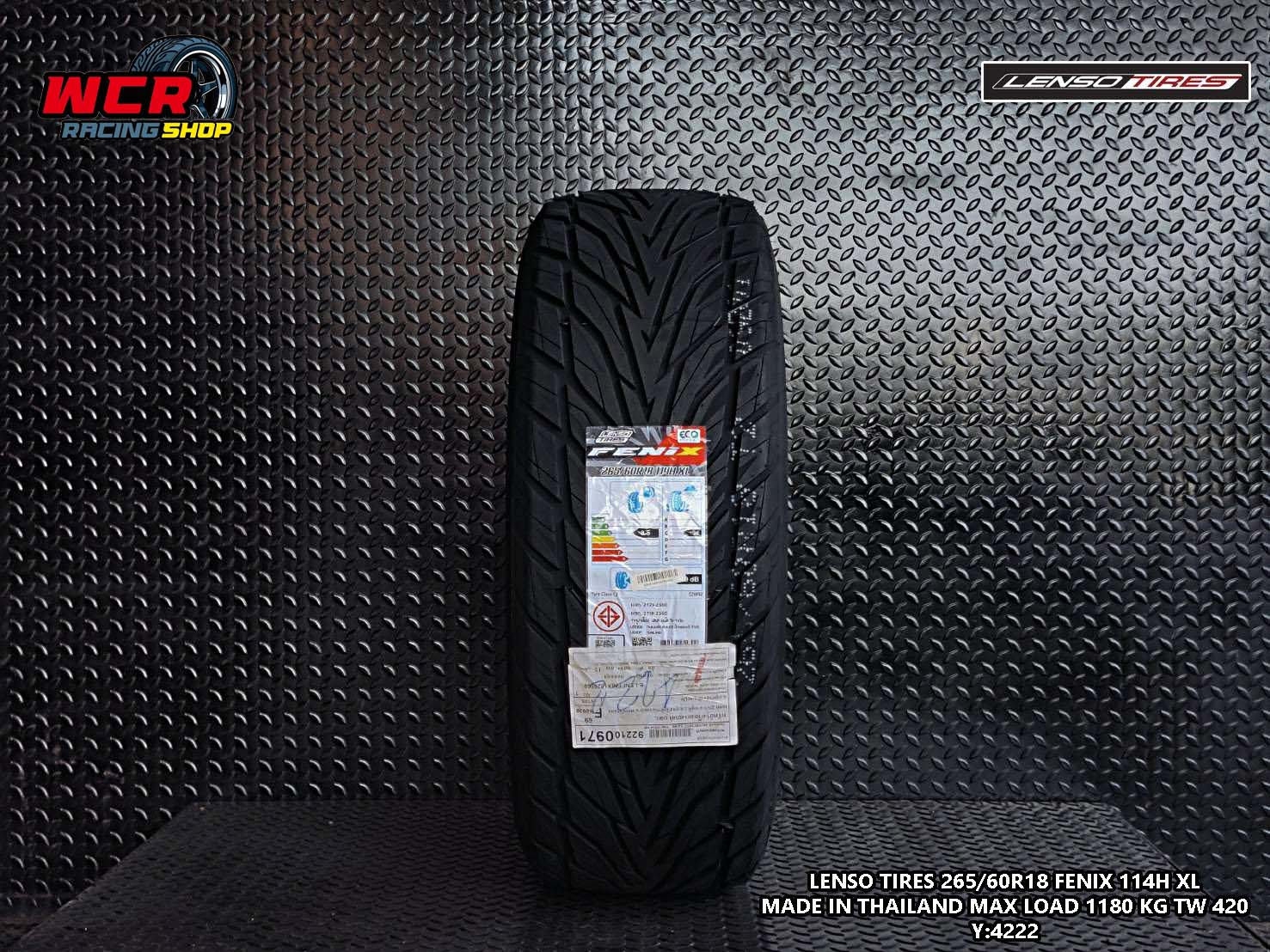 ยางLENSO FENIX ขนาด 265/50-20 ราคาพิเศษ สั่งได้