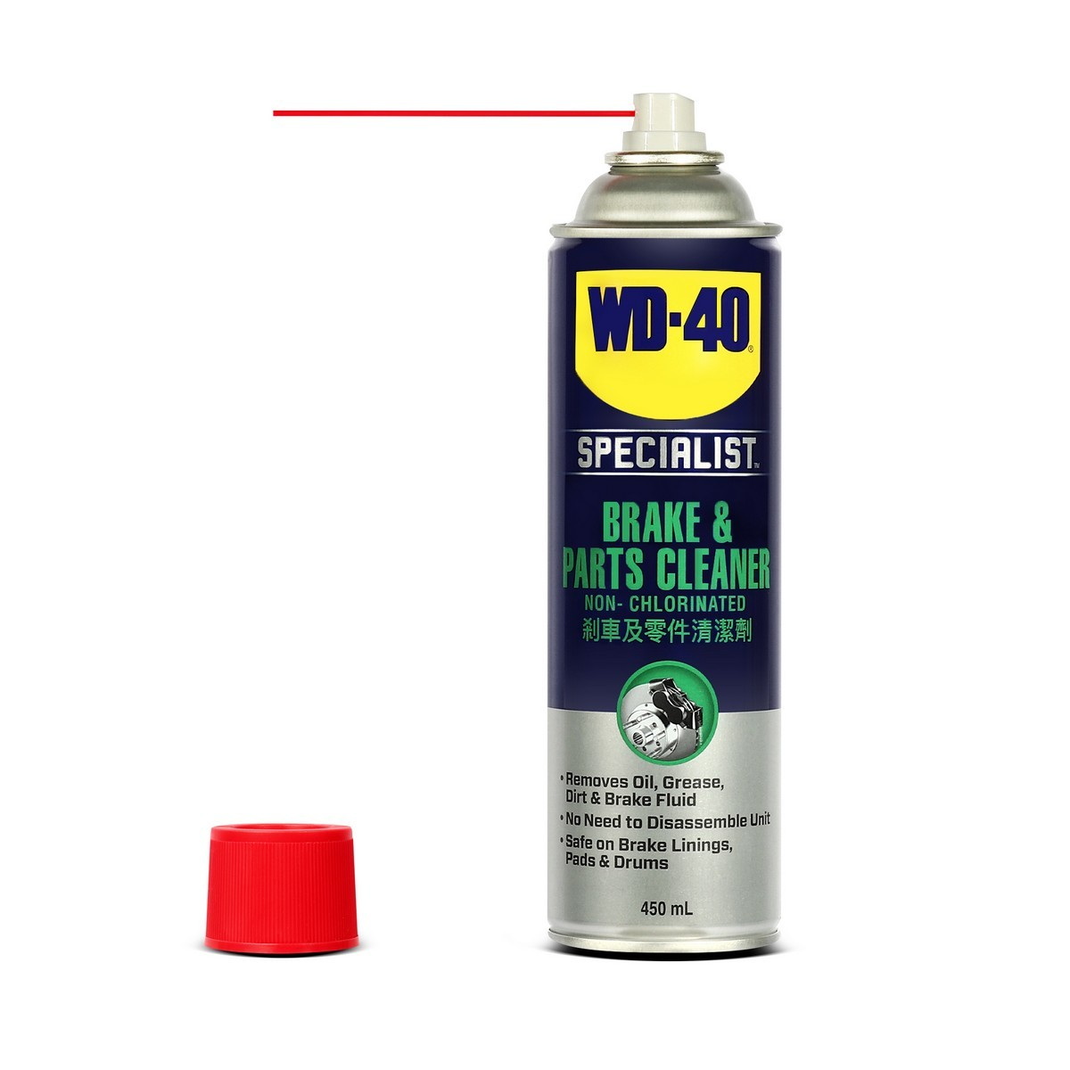 WD-40 สเปรย์ล้างเบรกและอุปกรณ์ 450ml