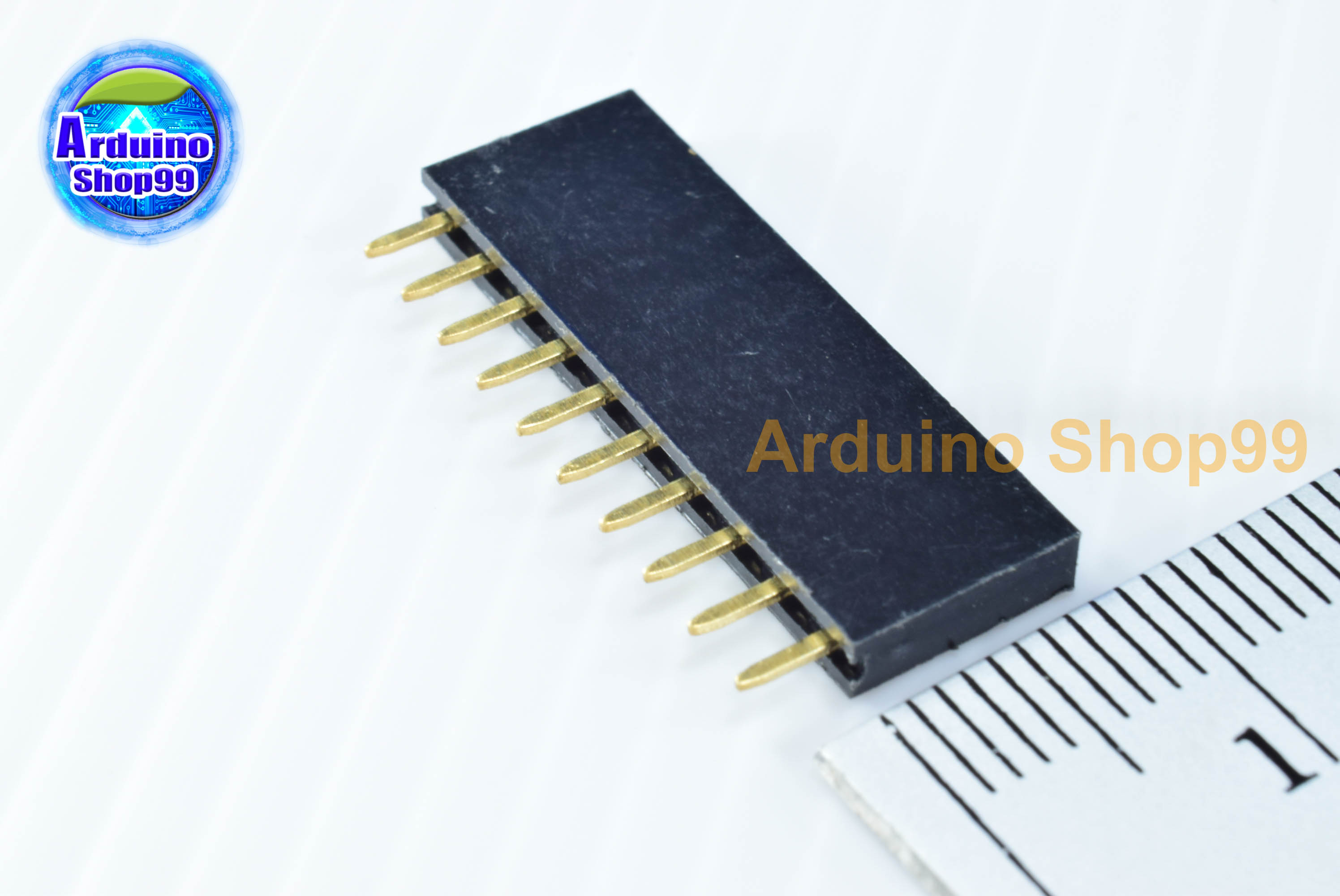 10P-Pin Socket 2.54MM single row female(1 ชุด 6 ตัว)