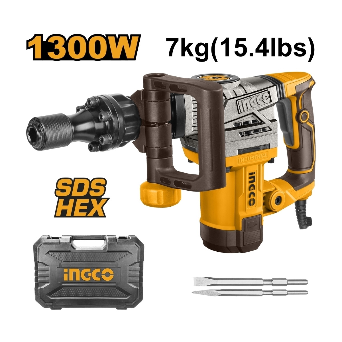 INGCO PDB130018 สกัดไฟฟ้า 7KG 20J HEX 1300W