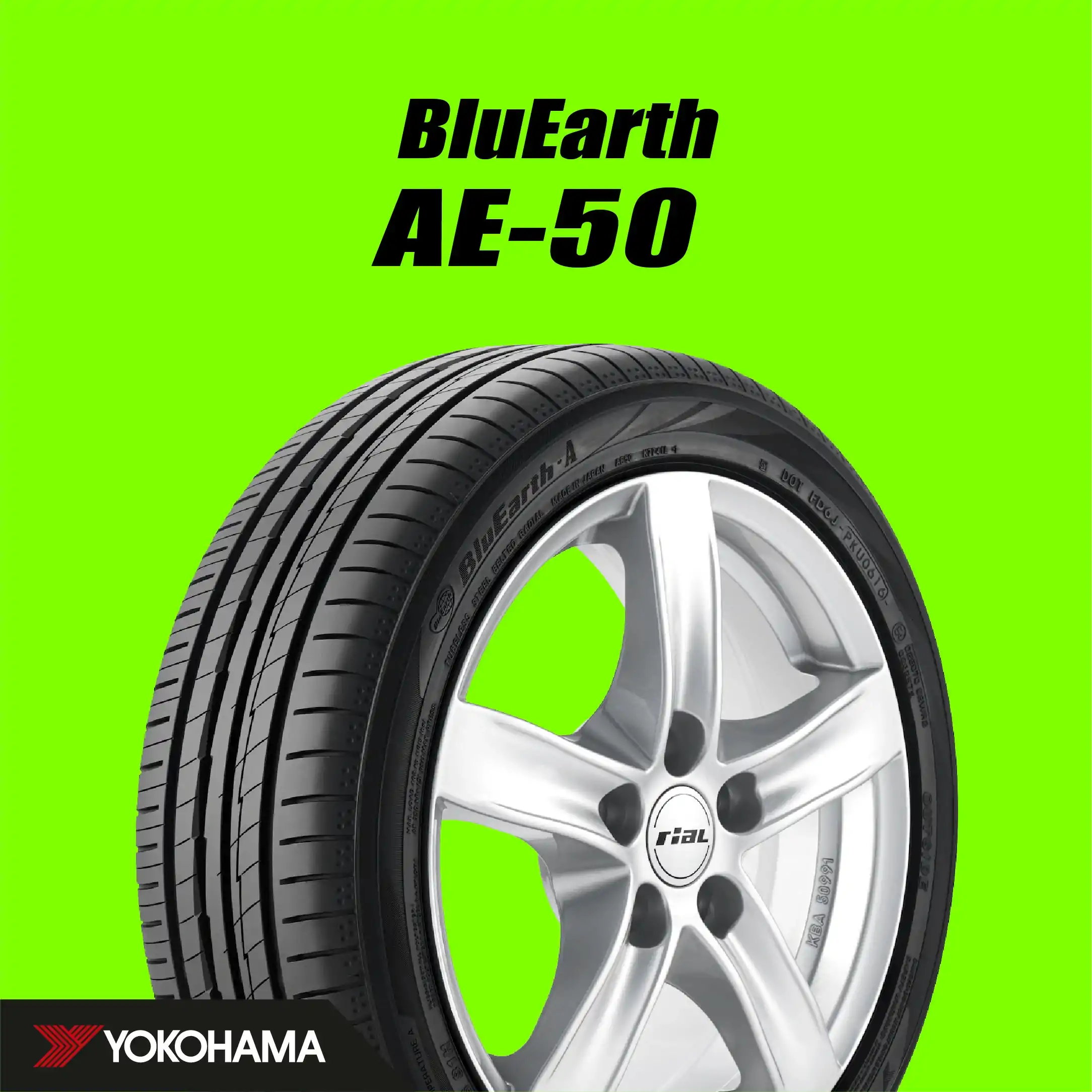 ยาง YOKOHAMA BLUEARTH AE-50 ขนาด 185/55-16ราคาพิเศษ สั่งได้