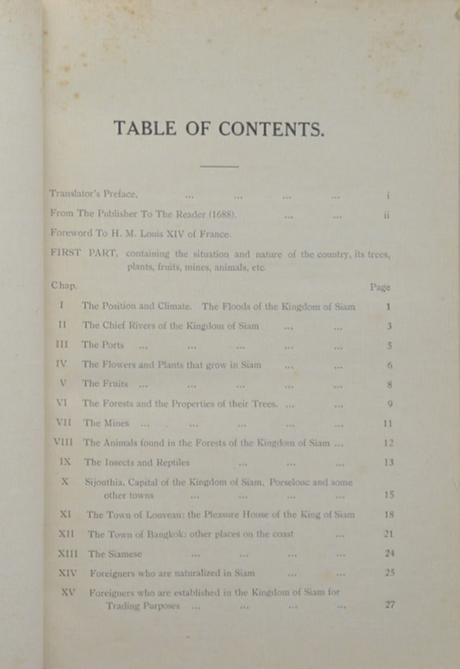 THE NATURAL AND POLITICAL HISTORY OF THE KINGDOM OF SIAM