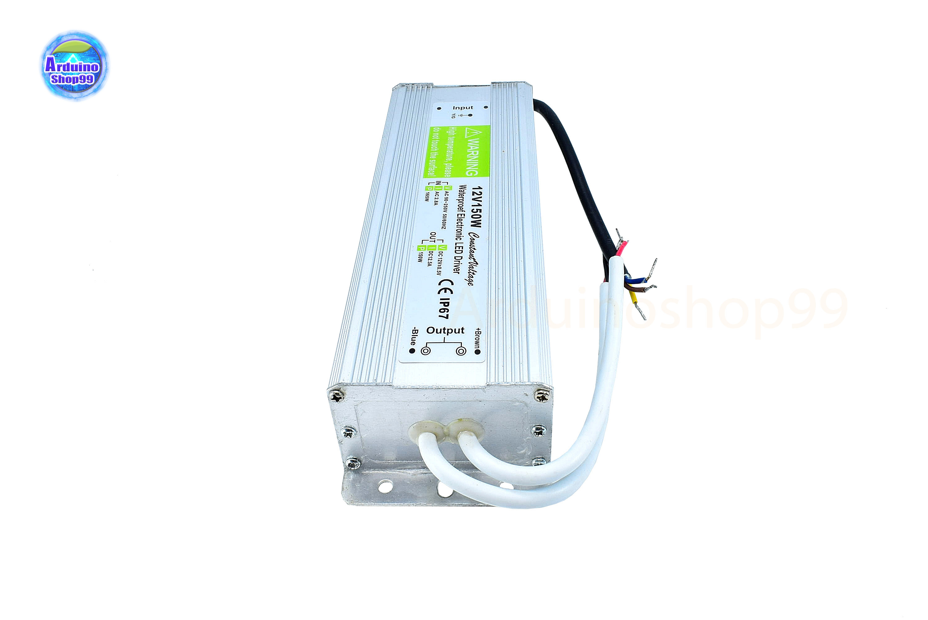 สวิตชิ่งเพาเวอร์ซัพพลาย Waterproof Switching Power Supply 12V 12.5A 150W(สีเงิน)