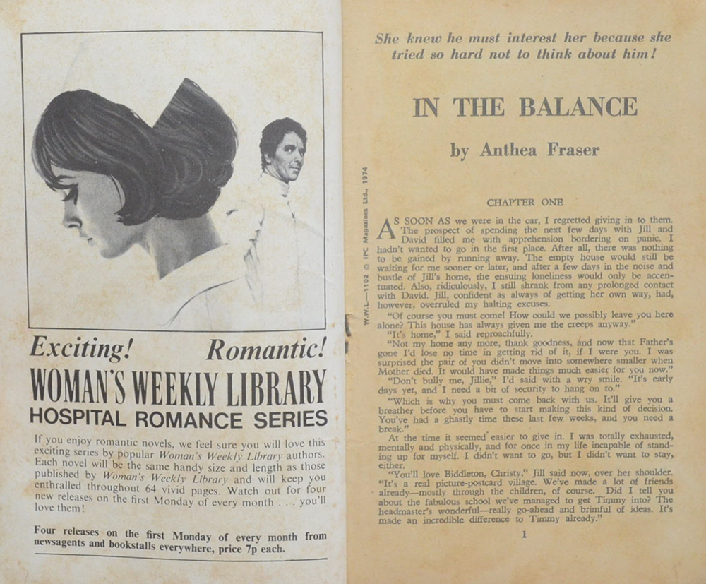 WOMAN’S WEEKLY LIBRARY No.1102 IN THE BALANCE (เล่มเล็ก)