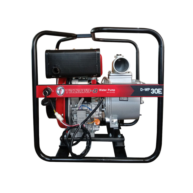 TAZAWA TAZ-D-WP30E เครื่องสูบน้ำ 3"x3" H.25m 900L/min ดีเซล 7HP กุญแจ