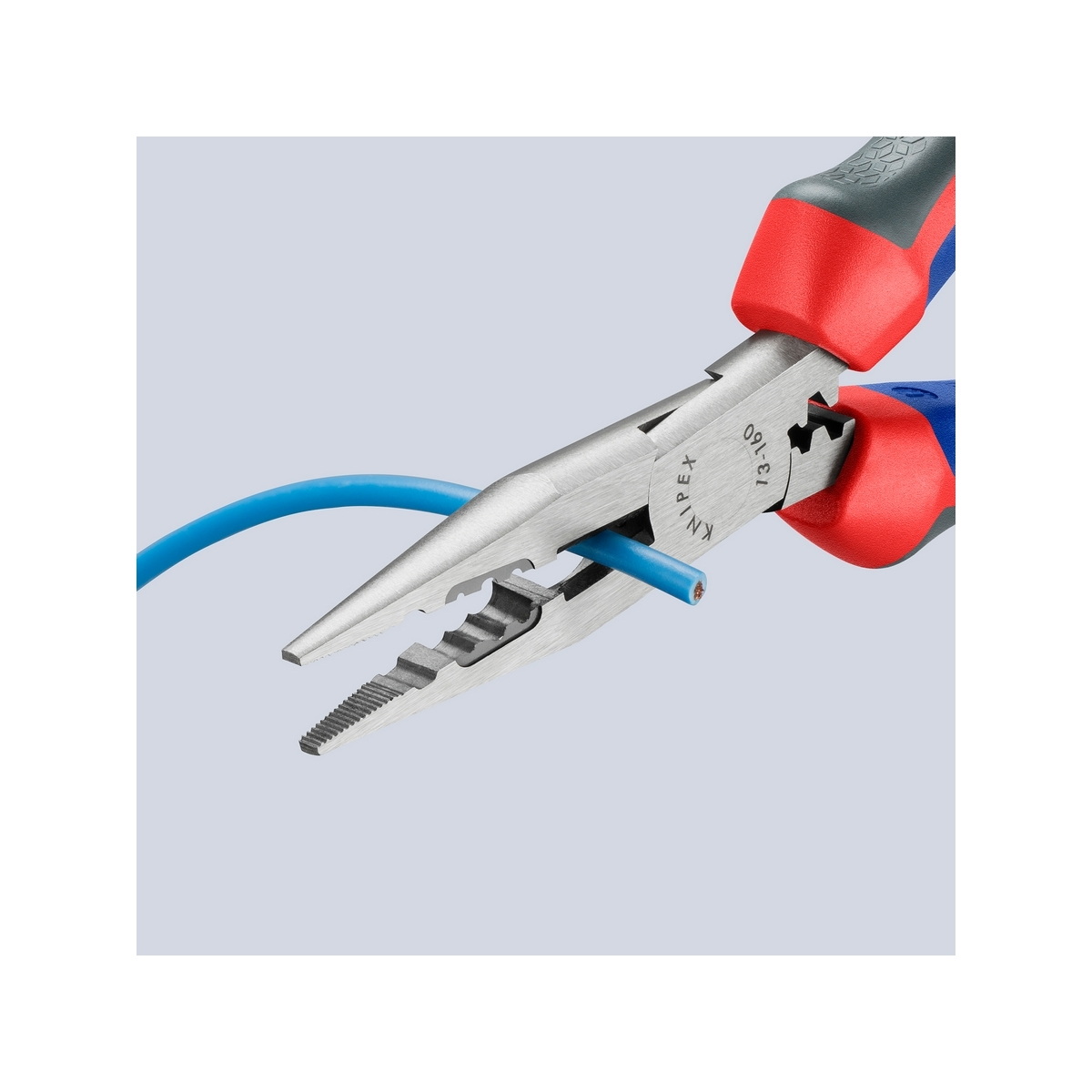 KNIPEX 13 02 160 คีมปากแหลมช่างไฟฟ้าอเนกประสงค์ 160mm