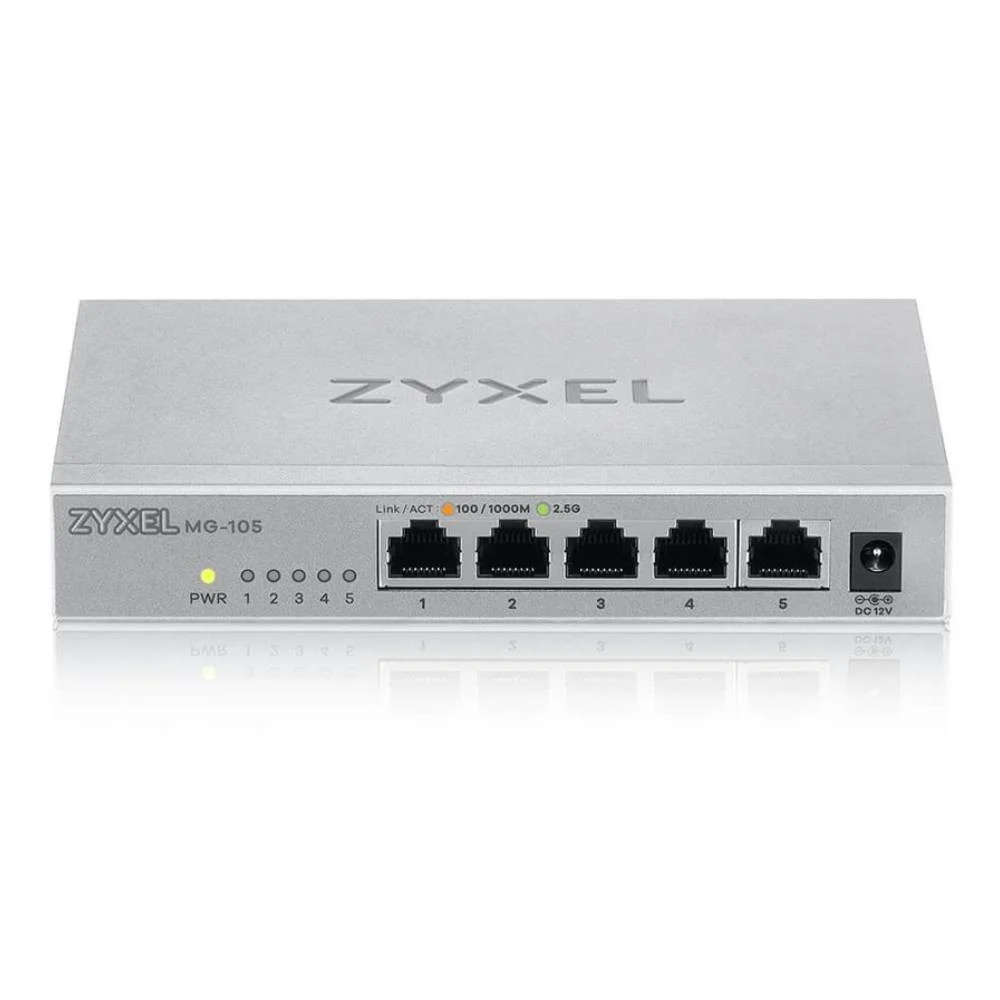Zyxel Network MG-105 5-Port 2.5GbE Unmanaged Switch