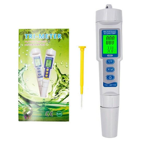 เครื่องวัดค่า EC/PH/METER/PRO/4IN1/กันน้ำ