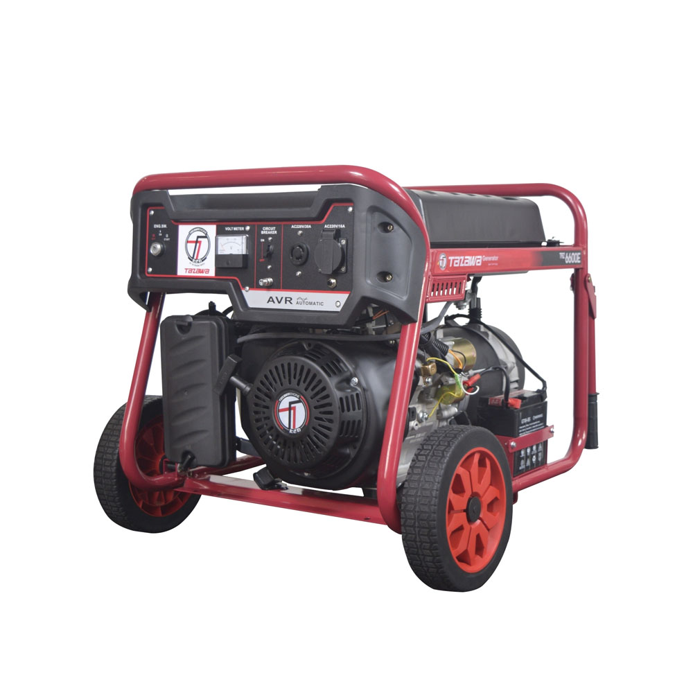 TAZAWA TAZ6600E เครื่องปั่นไฟ 5.8kW/220V พร้อมระบบ AVR เบนซิน 16HP กุญแจ+แบต