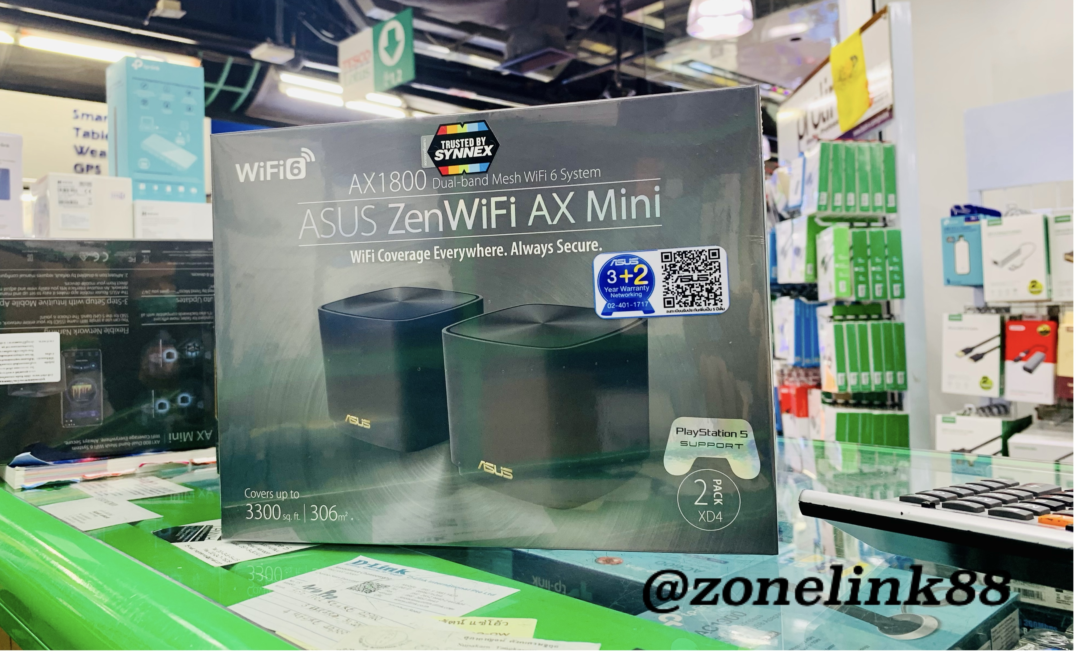 ASUS Zen WiFi AX mini AX1800 Dual-band MeshWiFi 6 System