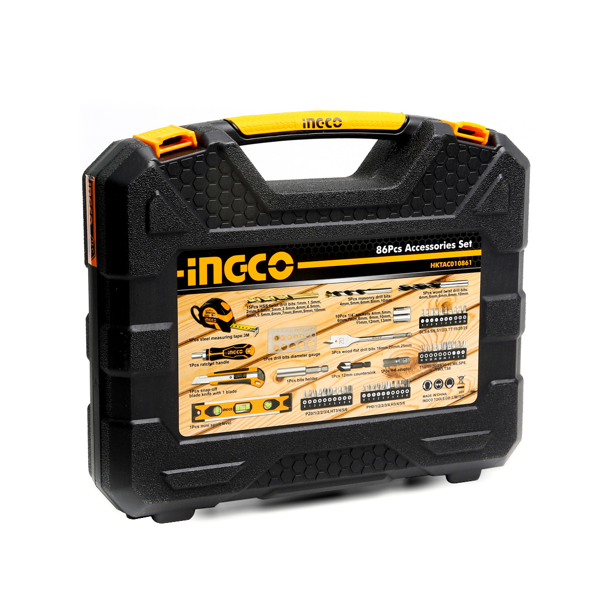 INGCO HKTAC010861 ชุดเครื่องมืออเนกประสงค์ 86 ชิ้น