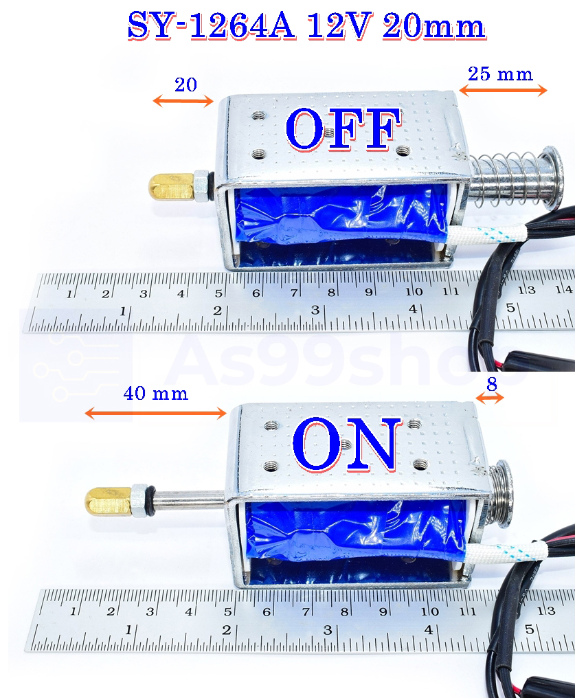 LY1264A push-pull solenoid 12Vdc 20mm for a long time