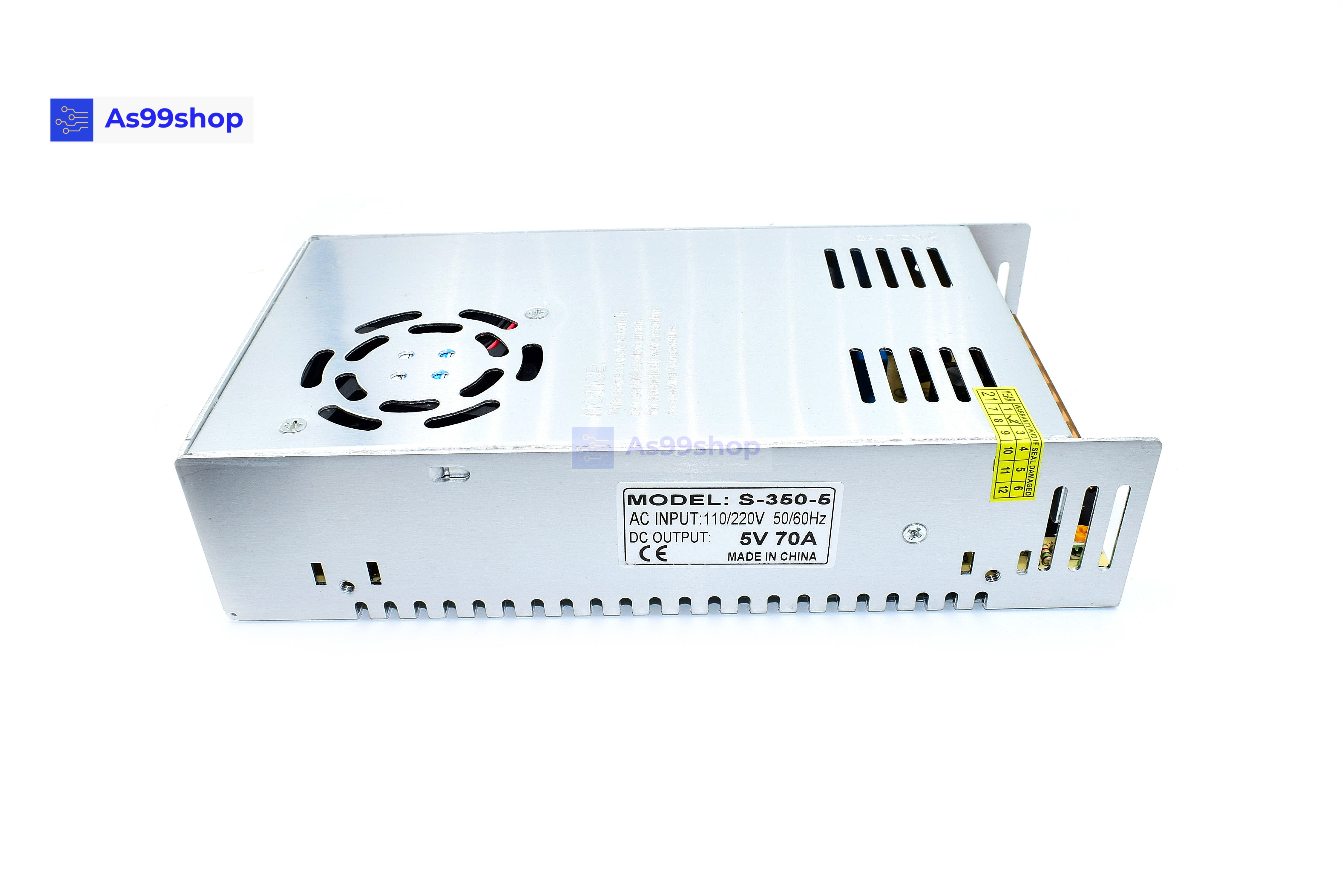 5V 70A 350W Switching Power Supply สวิตชิ่งเพาเวอร์ซัพพลาย (สีเงิน) S-350-5