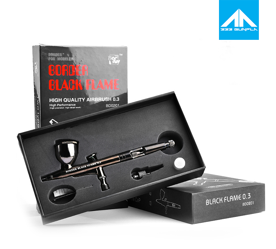 Airbrush Border Black Frame 2.0 ( หัว 0.3mm.)