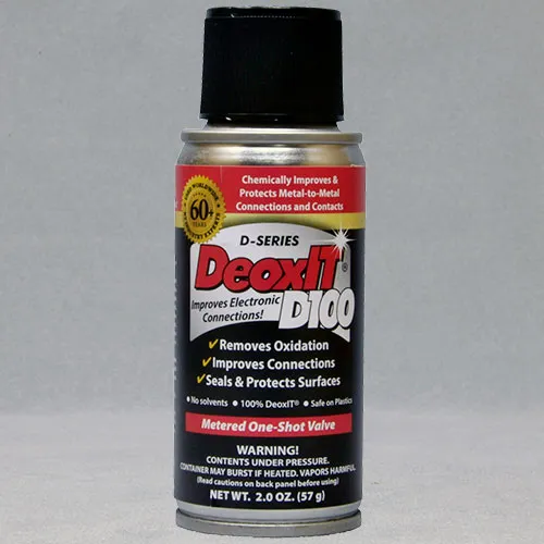 DeoxIT® D-Series D100S Spray, 100% solution, 57 g, no solvents - น้ำยา 100% ไม่มีสารทำละลาย