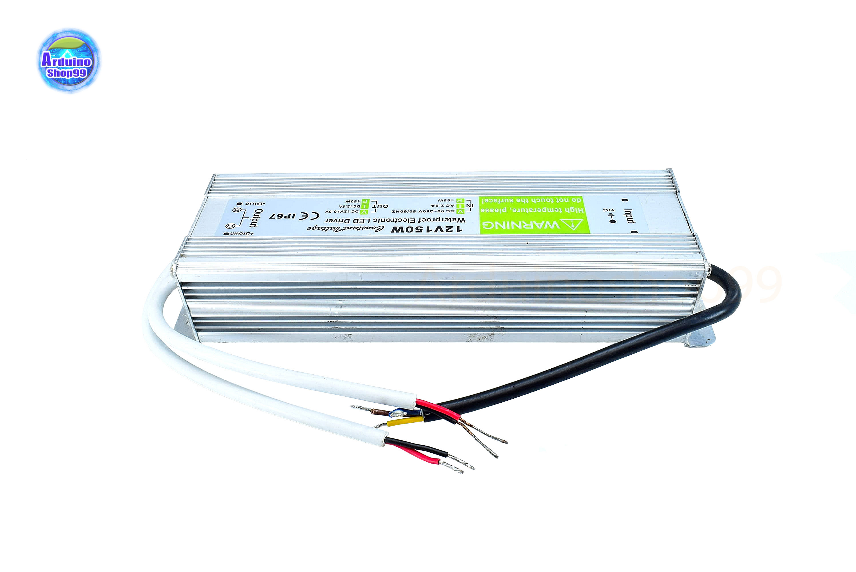 สวิตชิ่งเพาเวอร์ซัพพลาย Waterproof Switching Power Supply 12V 12.5A 150W(สีเงิน)