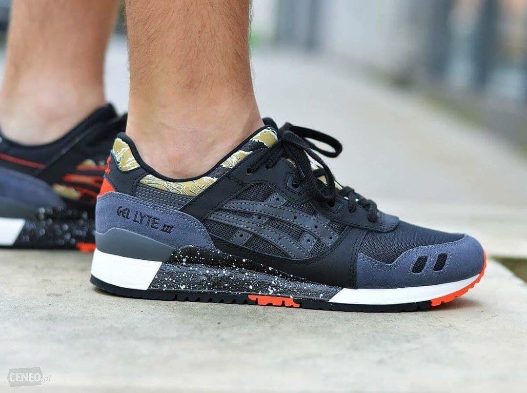 Asics GEL-LYTE iii camo black thorn