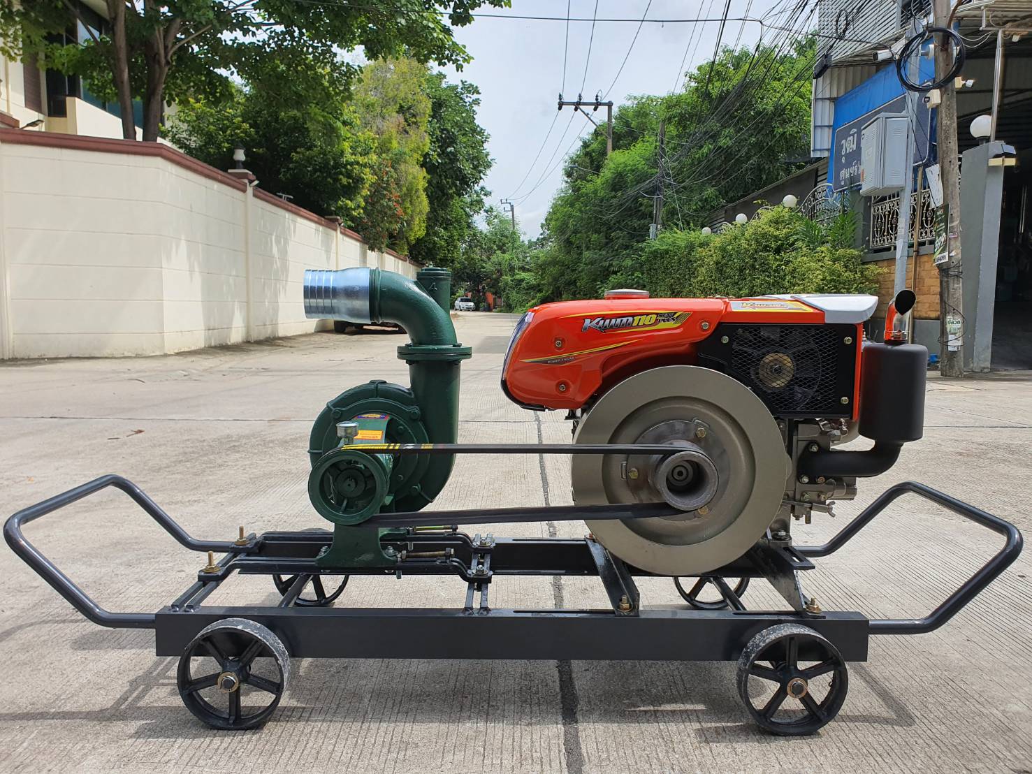 BP-400 ปั๊มดูดโคลน/ดูดทราย 4" ดีเซล 11HP มือหมุน