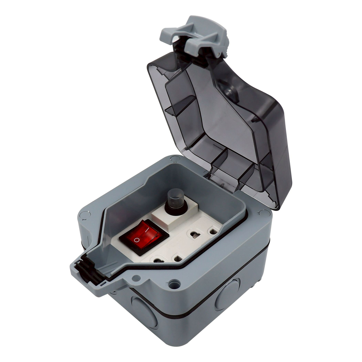 SUNTECH MPG6ST ปลั๊กสนามแบบมีฝาปิด เต้ารับ 2 ช่อง กันน้ำ IP66