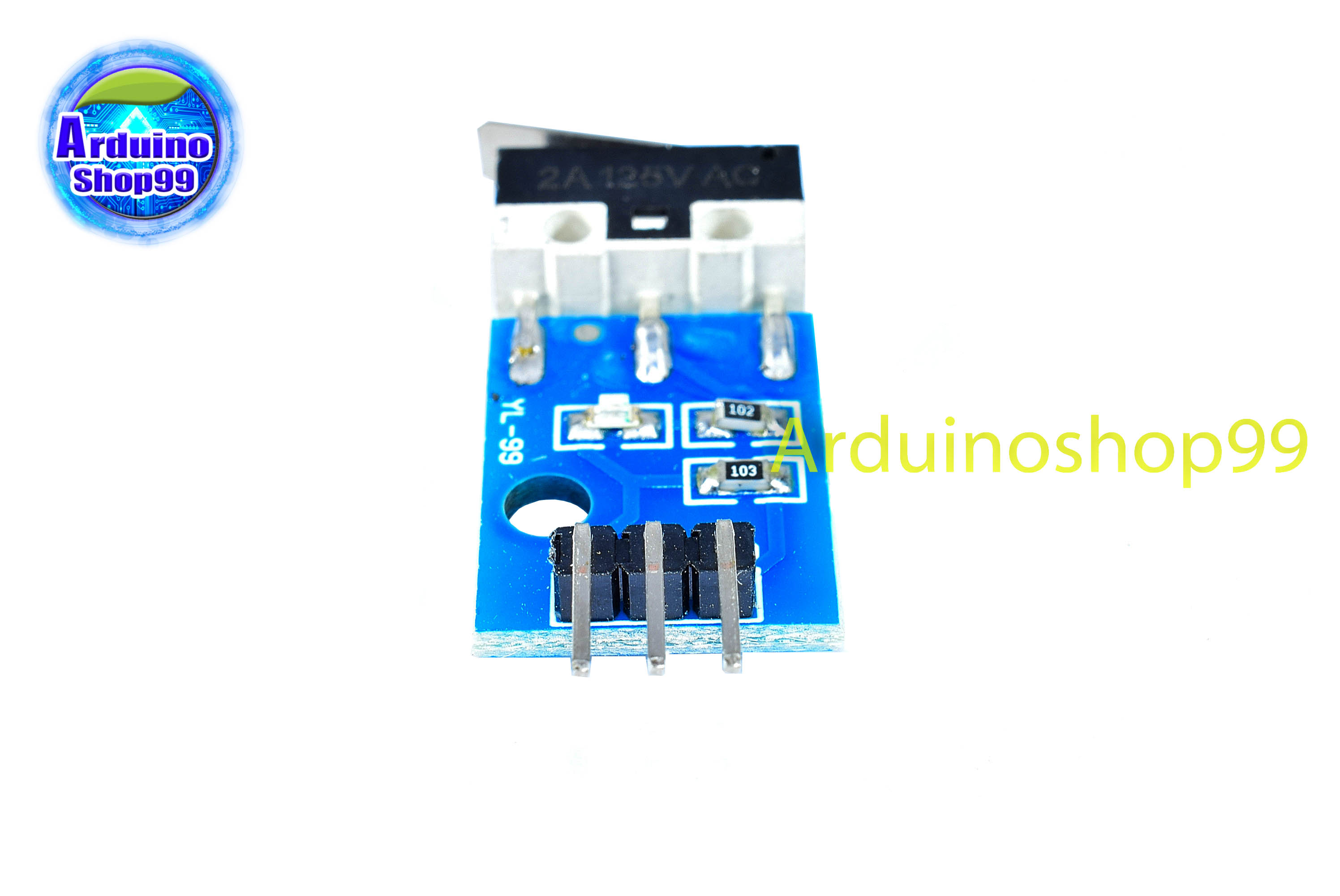 ไมโครสวิตช์ Collision Switch for Smart Car Robot ไมโครสวิตช์