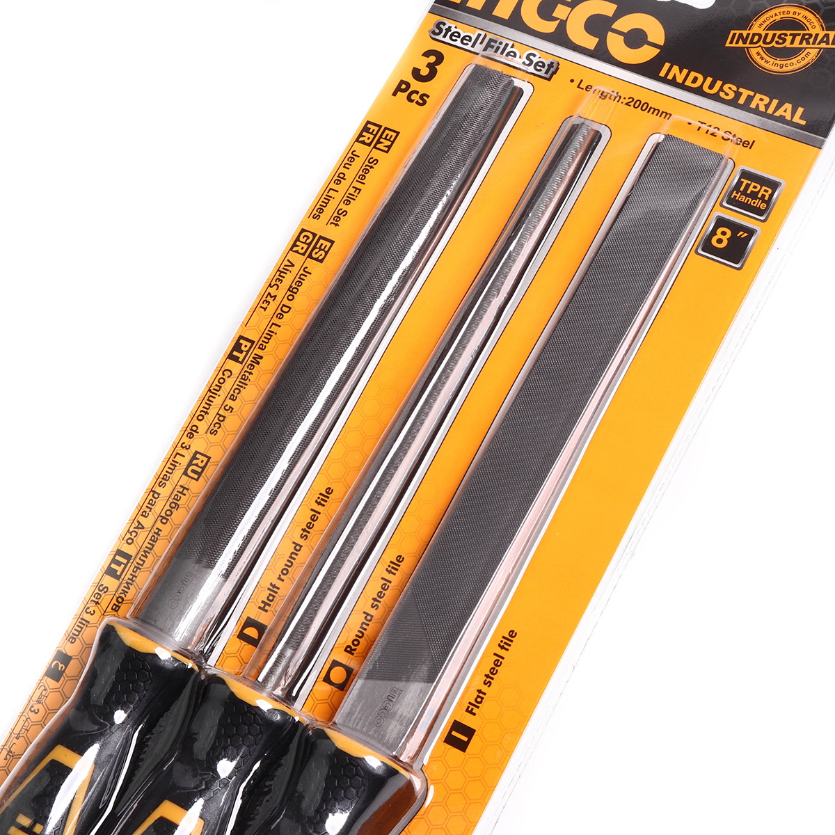 INGCO HKTFS1308 ชุดตะไบ 8" 3ชิ้น