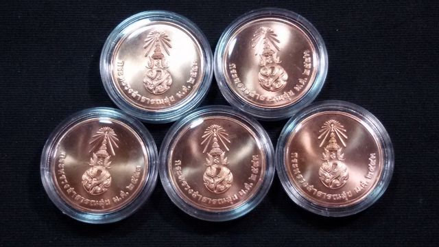 เหรียญพระพุทธนิรโรคันตราย หลัง ภปร. ปี 2543 เนื้อทองแดง