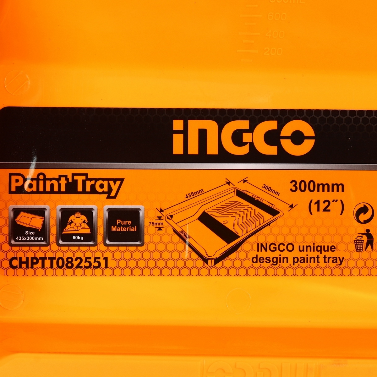 INGCO CHPTT082551 ถาดลูกกลิ้งทาสี 435x300x75mm