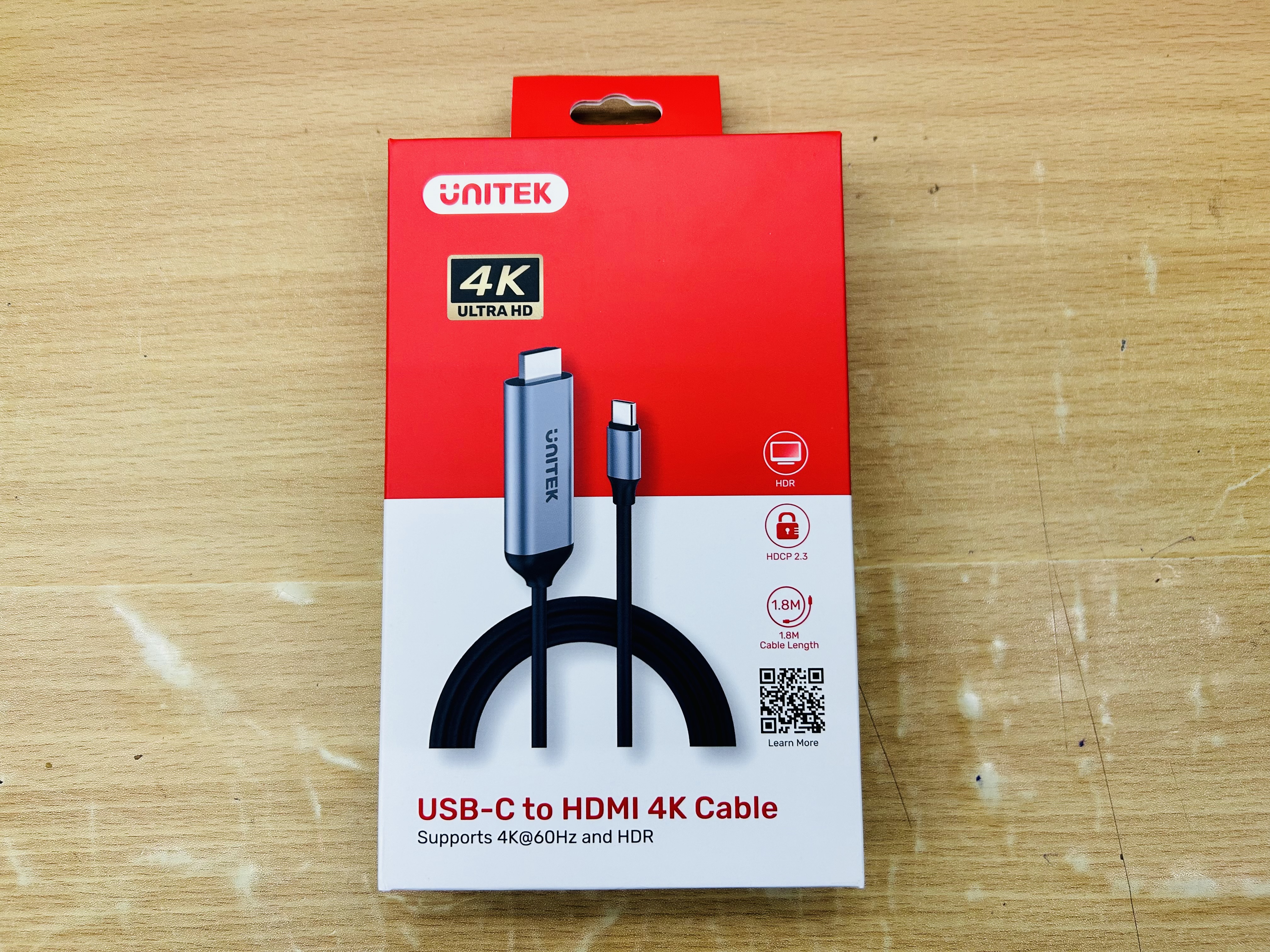 Unitek V1423A USB-C to HDMI 4K Cable Support 4K@60Hz and HDR