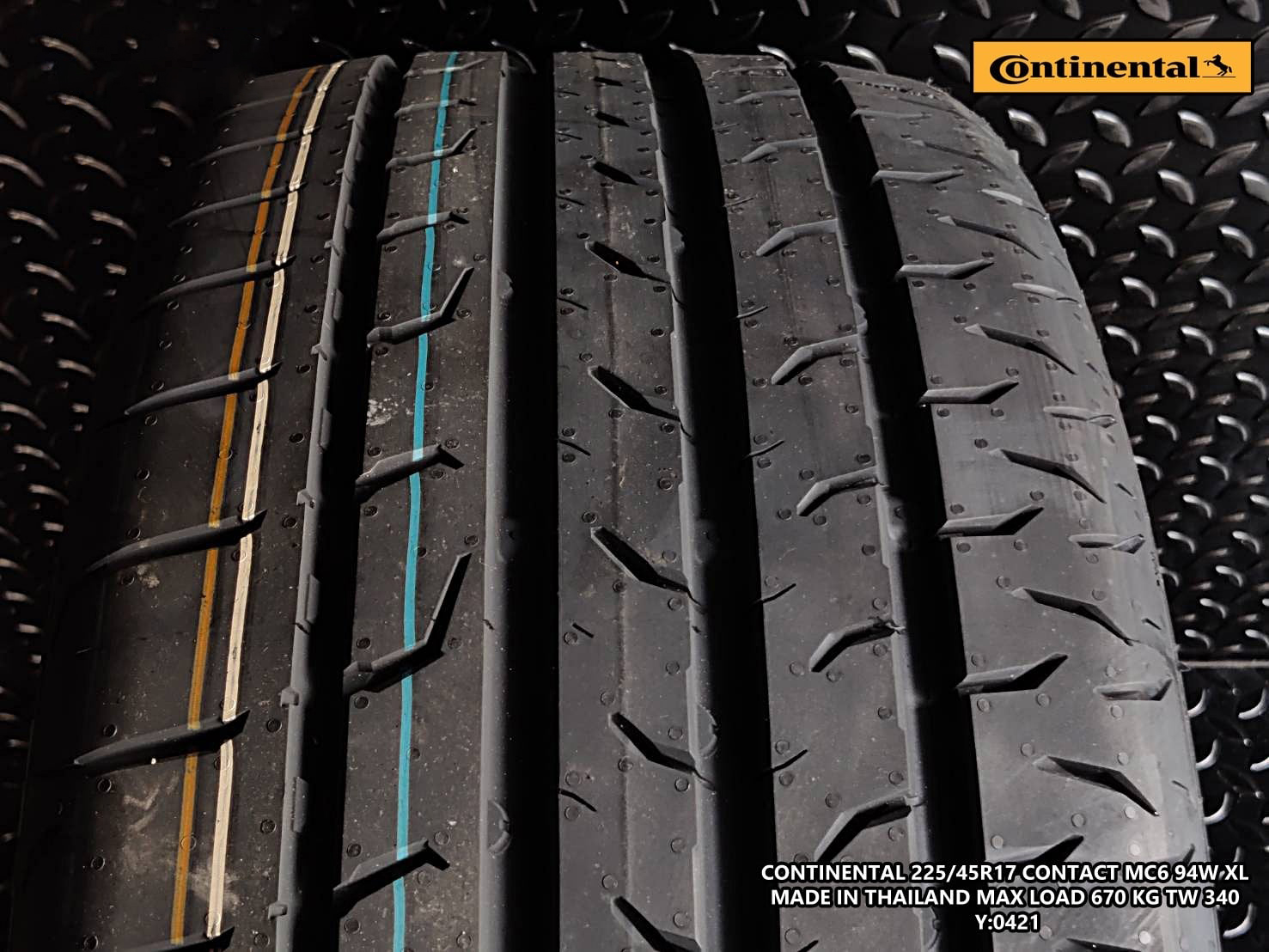 ยาง CONTINENTAL MAXCONTACT MC6 ขนาดยาง 225/45R17