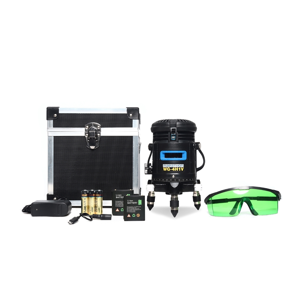 MARATHON WG-4H1V เครื่องวัดระดับเลเซอร์แสงสีเขียว 5เส้น พร้อมขา 1.2m