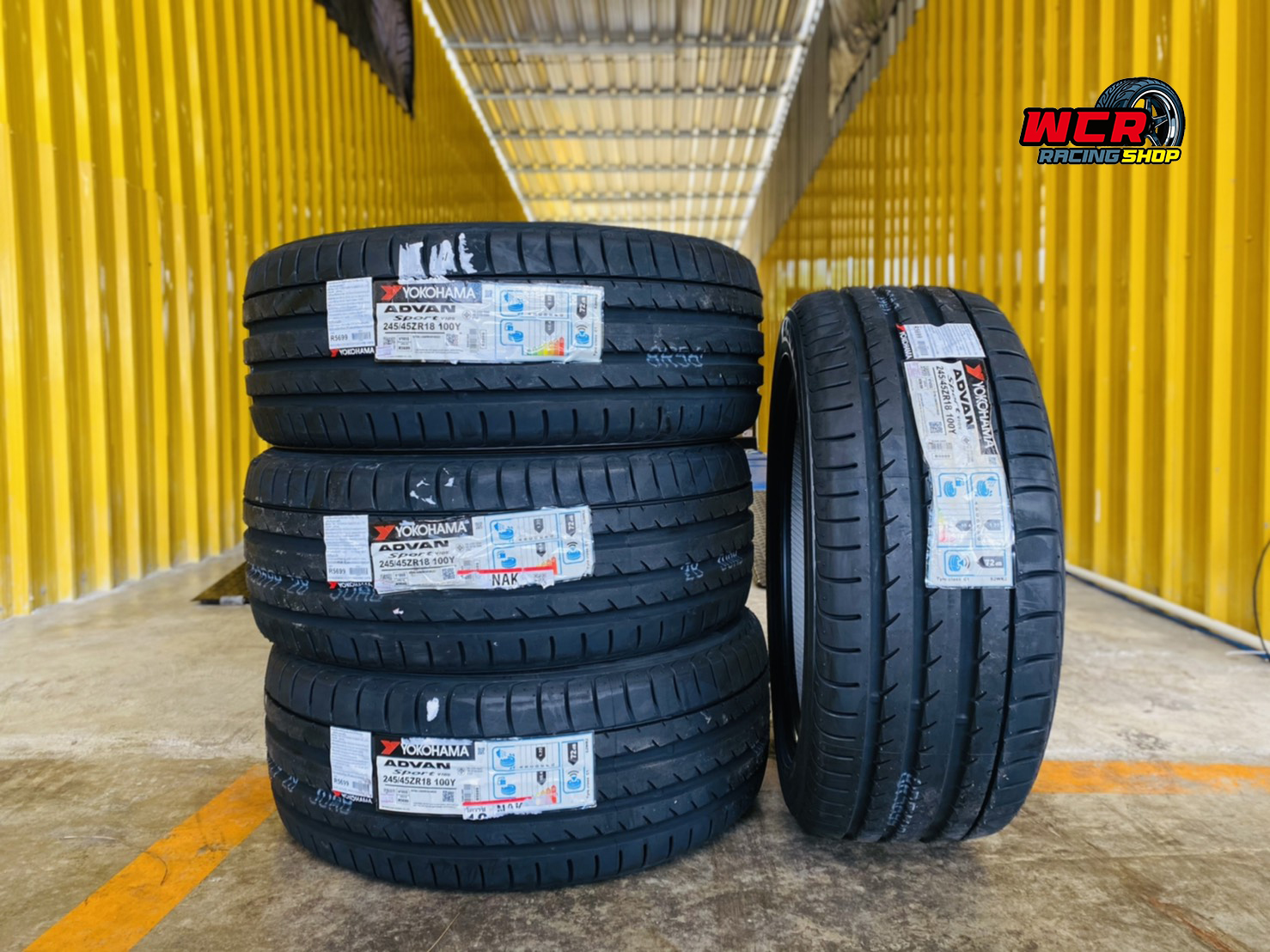 ยาง YOKOHAMA ADVAN Sport V105 ขนาด 245/45-18