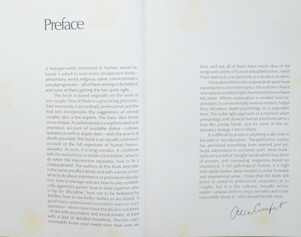 The Joy of Sex A Cordon Bleu Guide to Lovemaking