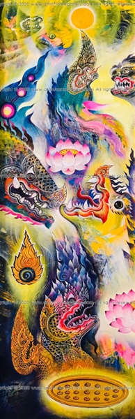 ผลงานศิลปะ "ลอยถาด2"