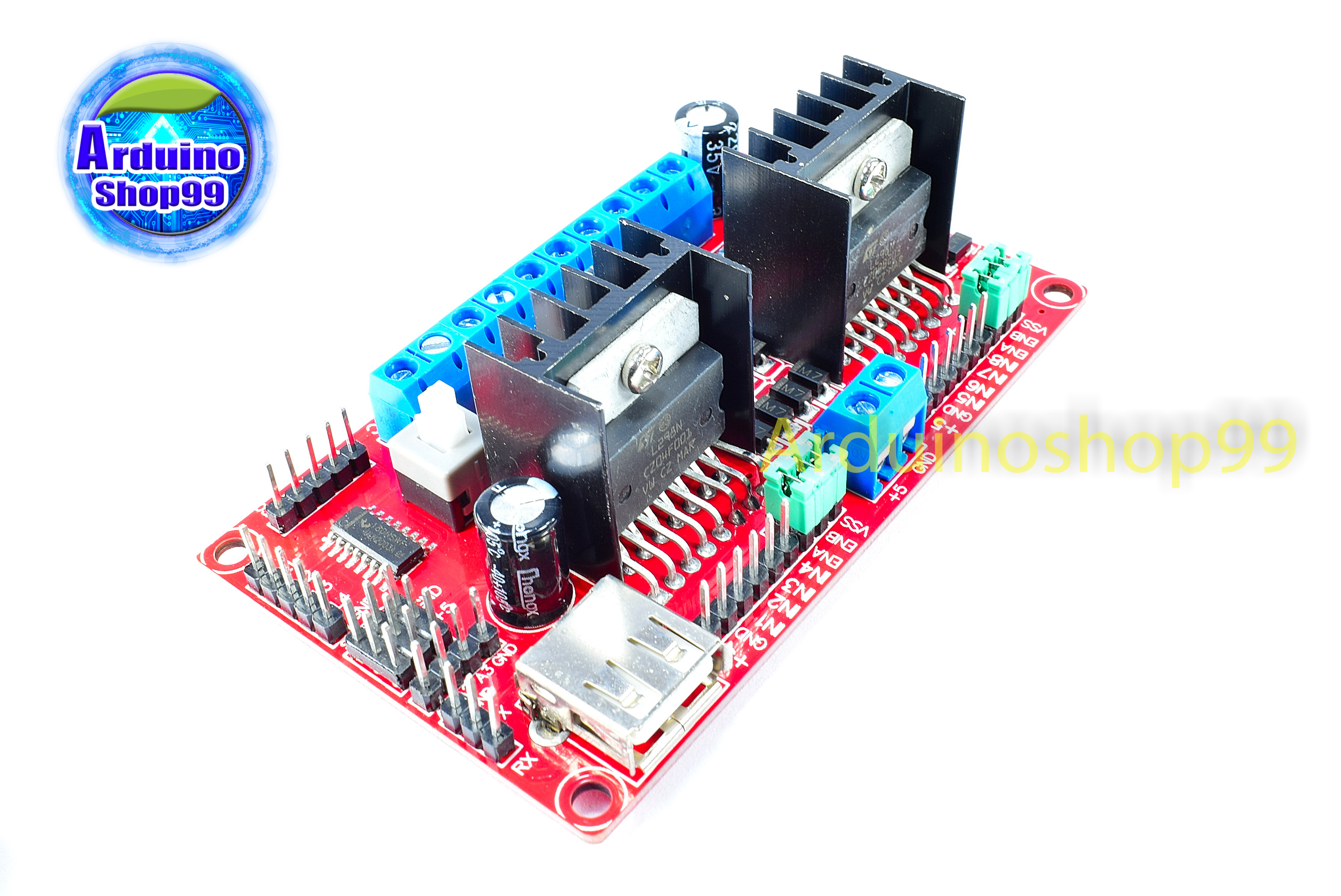 L298N V3 four DC stepper motor drive module