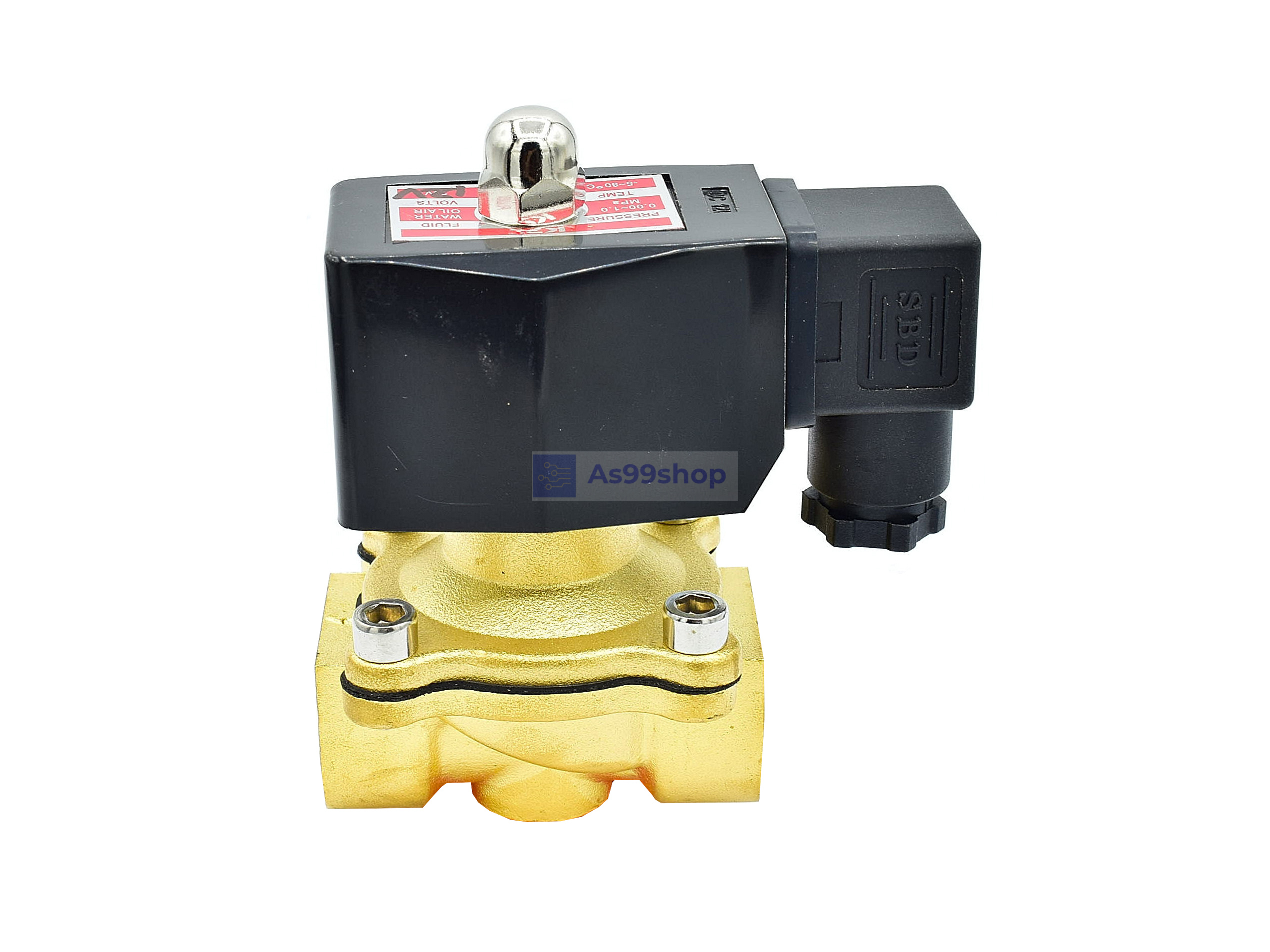 Outdoor waterproof Solenoid Valve โซลินอยด์วาล์วทองเหลือง NC ปกติปิด 3/4" 12VDC