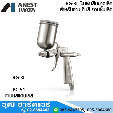 IWATA RG-3L-Series ปืนพ่นสี 0.4-1.0mm