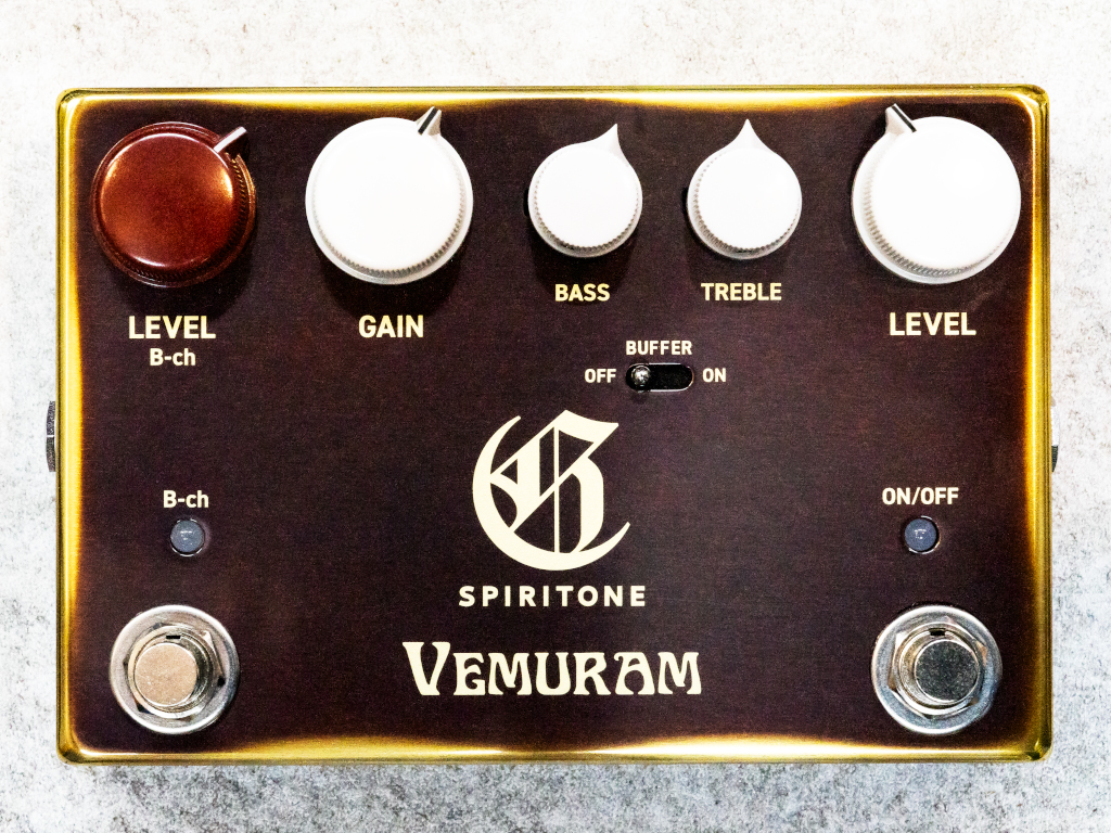 VEMURAM "SPIRITONE" OVERDRIVE Pedal *NEW* Char Signature
