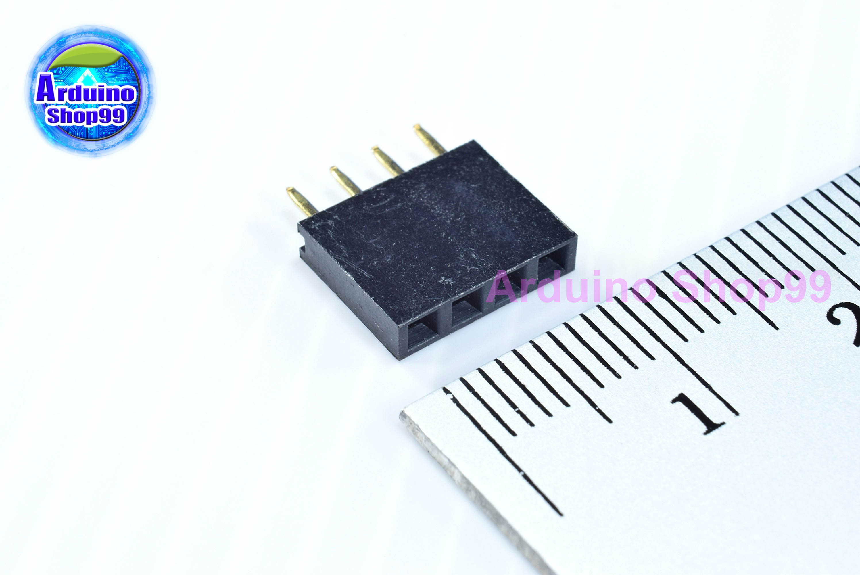 4P-Pin Socket 2.54MM single row female(1 ชุด 6 ตัว)