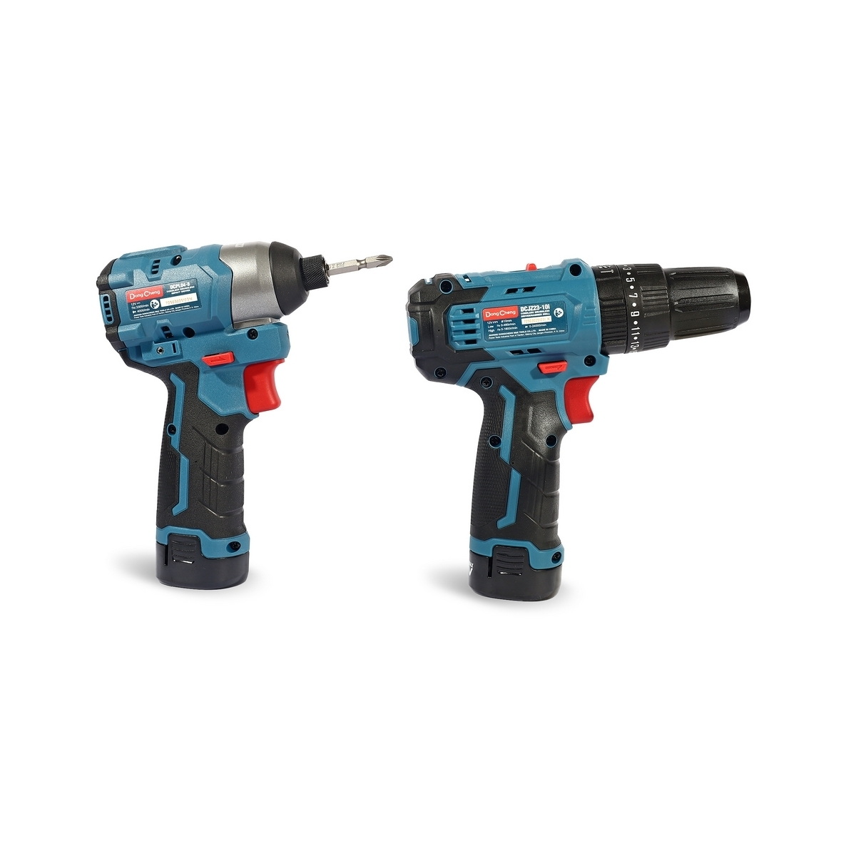 Dong Cheng DCKIT25-EK ชุด COMBO DCJZ23-10i สว่านกระแทก+DCPL04-8 DCPL04-8 ไขควงกระแทก 12V