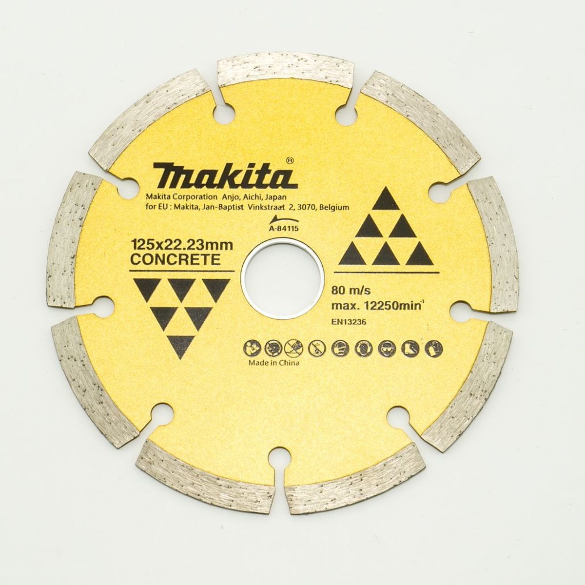 MAKITA A-84115 ใบเพชร 5" แห้ง ร่อง-ทอง ตัดคอนกรีต