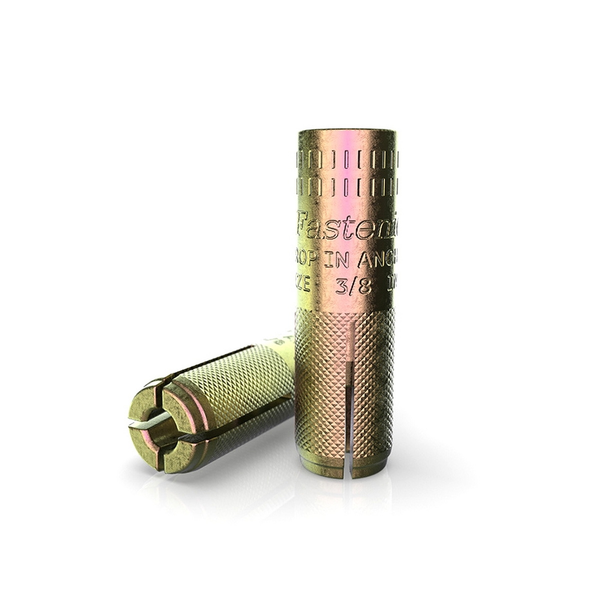 Fastenic DR-Series พุกดร็อปอินชุบซิงค์ 1/4"-3/4"